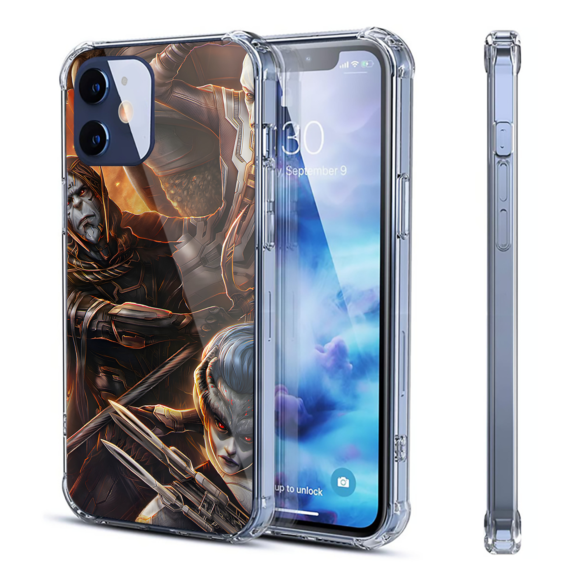 （画像用） アベンジャーズ The Avengers 【iPhone 12シリーズ対応】透明スマホケース（クリアソフトケース）